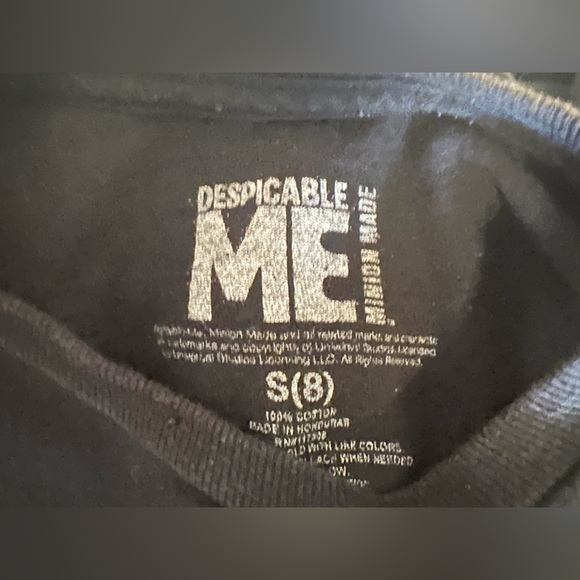 Despicable Me Short Sleeve Tee Shirt Black Size Small - Picture 3 of 3